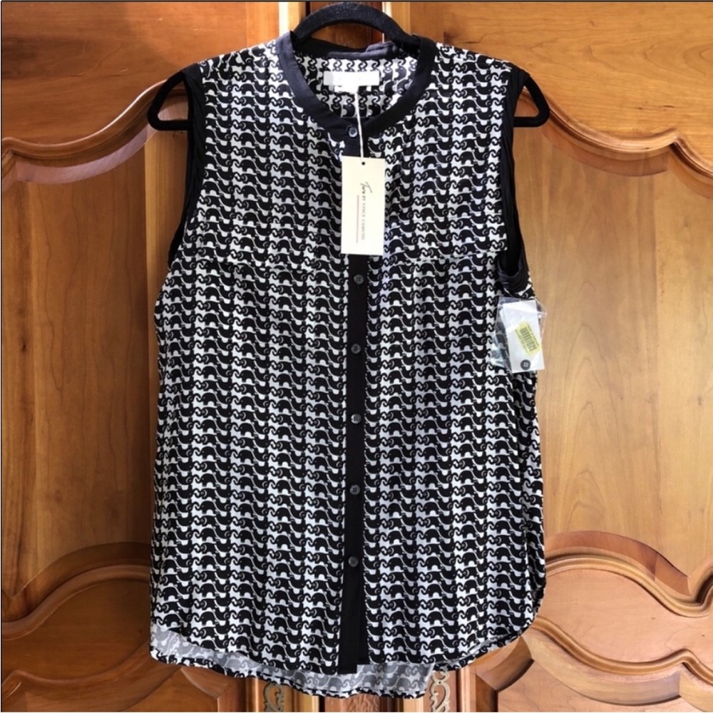 Vince Camuto Elephant Print Top